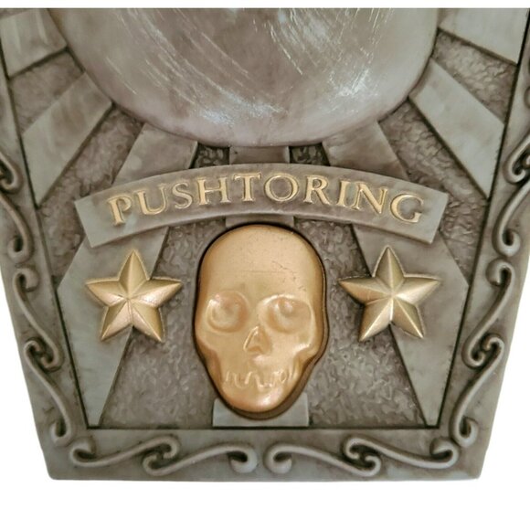 New Halloween Eyeball Doorbell Animated Creepy Coffin Hand Sound Lights Up Gemmy - Picture 6 of 11